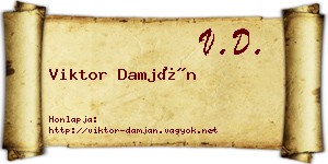 Viktor Damján névjegykártya